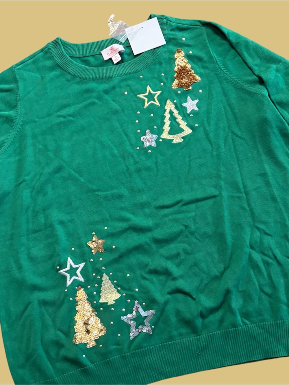 Vtg Quacker Factory Christmas sweater